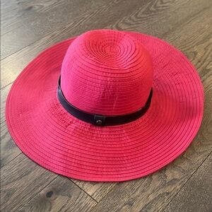 Harper Wide Brim Sun Hat - Wallaroo Hats - Cranberry / Red